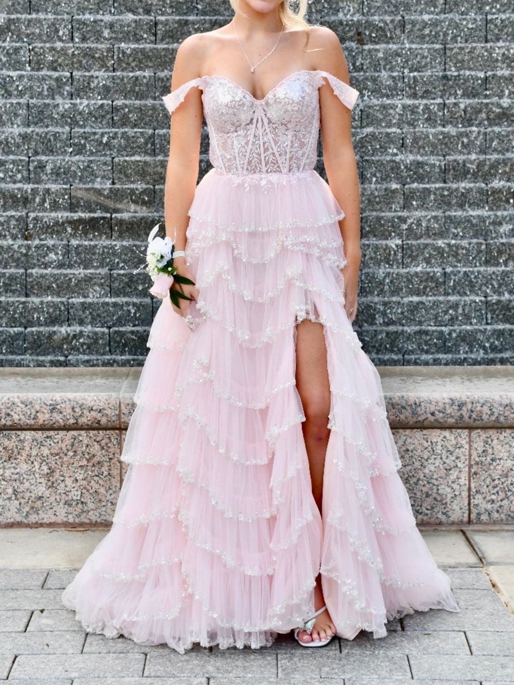 Sherri Hill Pink Formal Gown Homecoming Prom Size 0